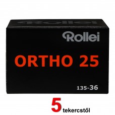 Rollei Ortho 25 plus 135-36 fekete-fehér negatív film (5 tekercstől)